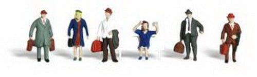 Woodland Scenics A2155 N Scenic Accents Traveler Figures (Set of 6)