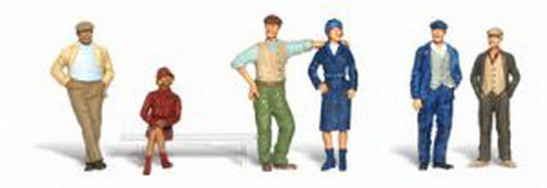 Woodland Scenics A2156 N Scenic Accents Bystander Figures (Set of 6)