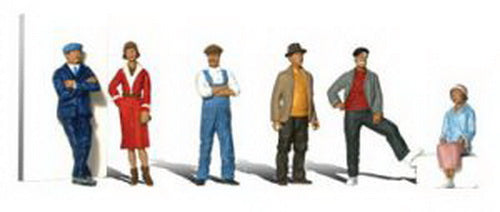 Woodland Scenics A2168 N Townspeople Figures (Set of 6)