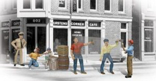 Woodland Scenics A2171 N Accident Waiting to Happen Figures (Set of 8)