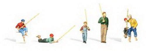 Woodland Scenics A2179 N Scenic Accents Gone Fishing Figures (Set of 5)
