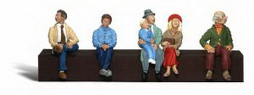 Woodland Scenics A2190 N Scenic Accents Seated Passenger Figures (Set of 6)