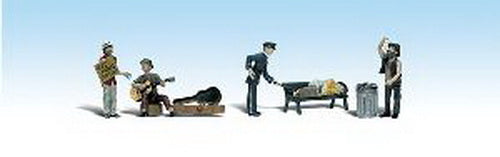 Woodland Scenics A2196 N Scenic Accents Park Bum Figures (Set of 9)
