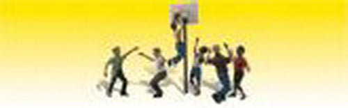 Woodland Scenics A2207 N S Shootin' Hoops Basketball Figures (Set of 7)