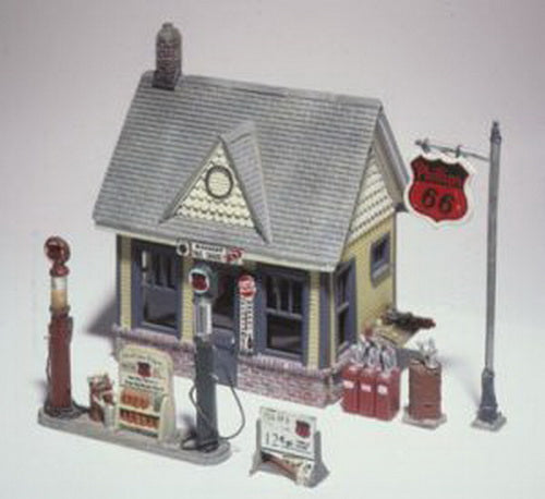 Woodland Scenics D223 HO Scenic Details Gas Station Building Kit