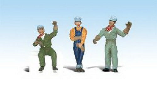 Woodland Scenics A2547 G Scenic Accents Idling Engineer Figures (Set of 3)
