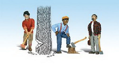 Woodland Scenics A2552 G Scenic Accents Chip,Woody & Chopper Figures (Set of 3)
