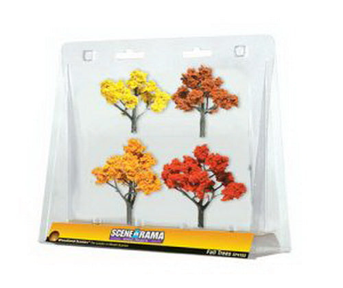 Woodland Scenics SP4153 Scene-A-Rama 2" - 3" Autumn Trees (Pack of 4)