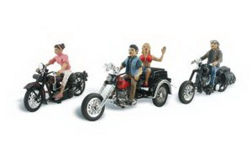 Woodland Scenics AS5549 HO AutoScenes Born to Ride (Pack of 7)