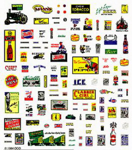 Woodland Scenics DT570 Mini-Series Product Logos Dry Transfer Decals