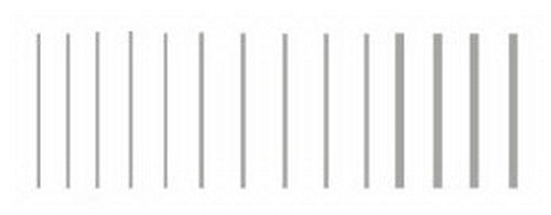 Woodland Scenics MG764 Model Graphics Stripes Silver Dry Transfer Decals