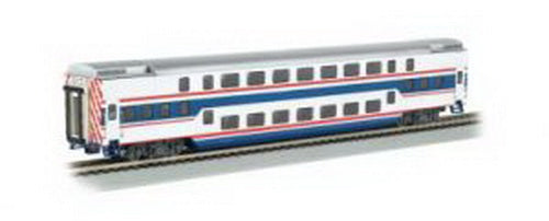 Bachmann 13247 HO Painted & Unlettered Double-Deck Push/Pull Commuter Car