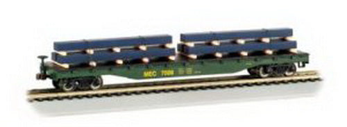 Bachmann 18954 N Maine Central Flatcar w/Steel Load