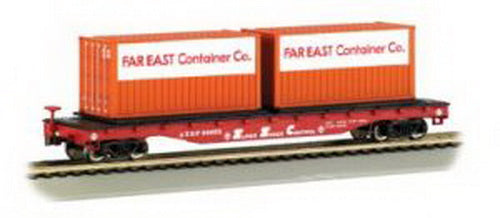 Bachmann 18961 N Santa Fe Flatcar w/Containers