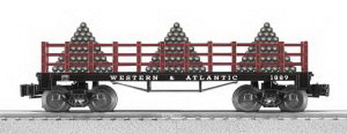 Lionel 6-39490 O Gauge Western & Atlantic Cannonball Flatcar