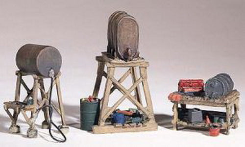 Woodland Scenics D212 HO Scenic Details Assorted Fuel Stands Kit (Pack of 3)