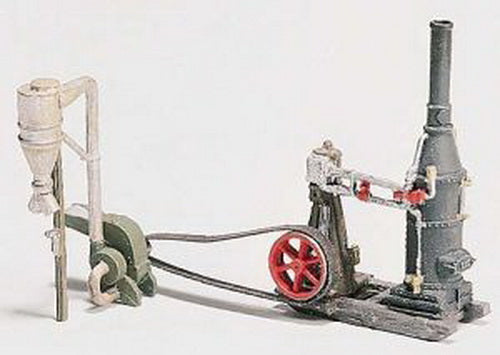Woodland Scenics D229 HO Scenic Details Steam Engine and Hammer Mill Kit