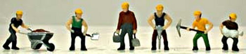 Model Power 5700 HO Track Laying Crew Figures (Set of 6)