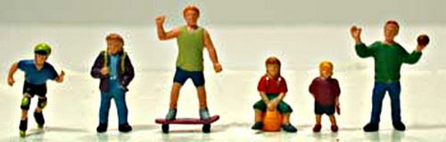 Model Power 5722 HO Children Playing Figures (Set of 6)