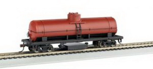 Bachmann 16303 HO Unlettered Oxide Red Track-Cleaning Single-Dome Tank Car