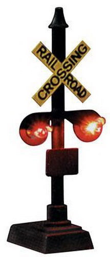 Model Power 1681 HO Scale Lighted Railroad Crossing Signal W/Relay