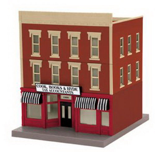 MTH 30-90350 Assembled Cook, Books & Hyde Accountant 3-Story Building