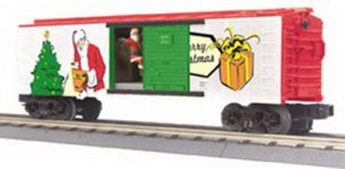 MTH 30-79281 Christmas Operating Box Car w/Signal Man