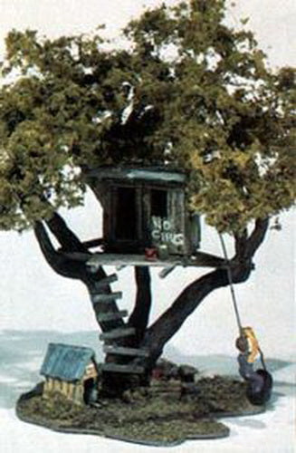 Woodland Scenics M107 HO Mini-Scene Tommy's Treehouse Kit