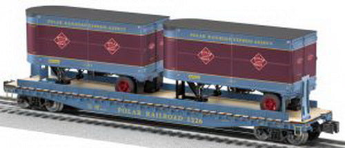 Lionel 6-27840 O Gauge PRR PS4 Flatcar w/ Trailers