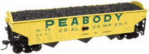 Atlas 20000973 HO Trainman 70-Ton 3-Bay Hopper, Peabody Coal (3)