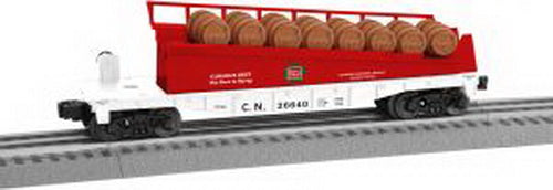 Lionel 6-26640 O CN Maple Syrup Barrel Ramp Car
