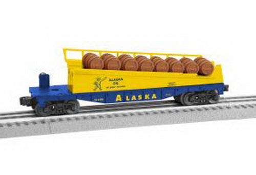 Lionel 6-39499 O Gauge Alaska Oil Barrel Ramp Car