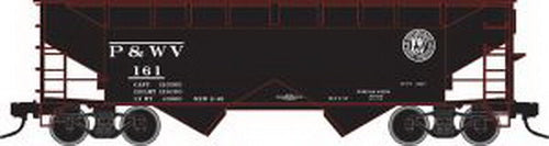 Atlas 20000995 HO Pittsburgh & West Virginia Trainman 2-Bay Offset Hopper #161