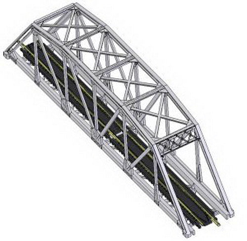 Atlas 2570 N Black Code 80 Through Truss Bridge Kit