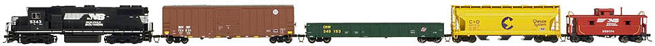 Atlas 0032 HO NS Trainman HO Gauge Diesel Freight Train Set