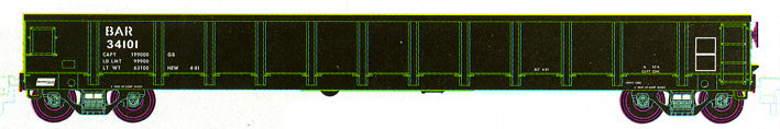 Atlas 45575 N Scale B&A Evans Gondola #34101