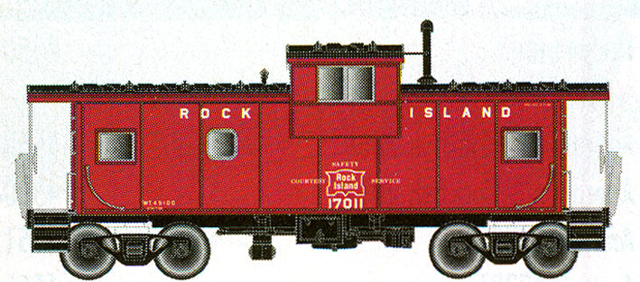 Atlas 50000303 N Scale RI Ext. Vision Caboose #17011