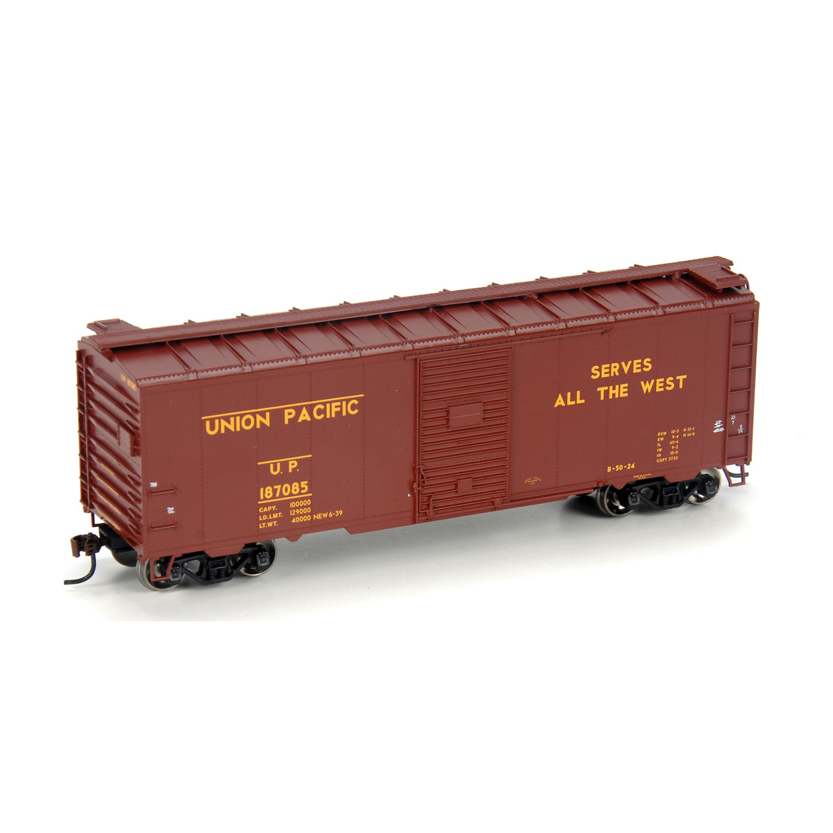 Athearn 70008 UP 40' Youngstown Door Boxcar #187500