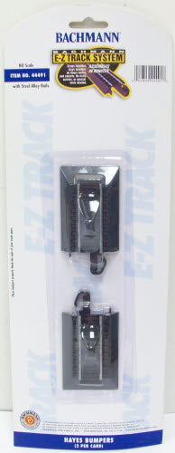 Bachmann 44491 HO Steel Alloy E-Z Track Hayes Wheel Stops Bumpers (Pack of 2)