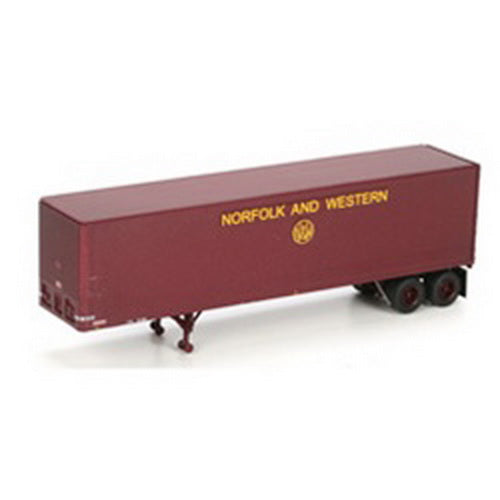 Athearn 73278 HO N&W 40'' Fruehauf Z-Van Trailer #2 (Pack of 2)