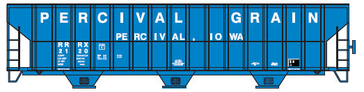 Athearn 73863 HO Percival Grain RTR FMC 4700 Covered Hopper #2128