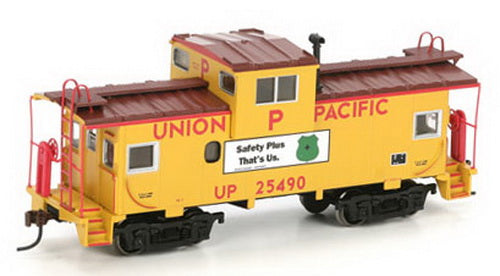 Athearn 74089 HO RTR Wide Vision Caboose, UP/Safety Plus #25490