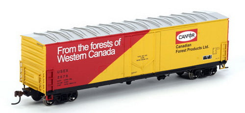 Athearn 74819 HO USEX/Canfor 50' Youngstown Door Box RTR #2079