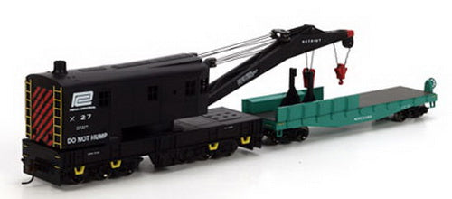 Athearn 75405 HO Penn Central 250-Ton Work Crane & NYC Tender #X27 & #X1163