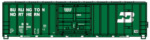 Athearn 87414 HO Scake Burlington Northern 50' FMC Plug Door Box Car #322425
