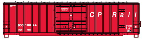 Athearn 87417 HO RTR 50' FMC Plug Door Box, CPR/SOO #18857