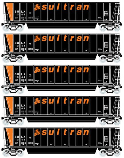 Athearn 94938 HO RTR Bathtub Gondola w/Load, Sultran #1 (5)