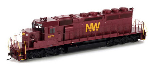 Athearn 95192 HO Norfolk & Western/Maroon RTR SD40-2 Diesel Locomotive #6175