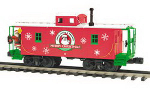 MTH 20-91313 O Gauge Christmas N-6b Caboose W/Operating Santa Signal Man
