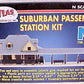 Atlas 2841 N Suburban Passenger Station Ea 3.24" x 1.25" Building Kit (Box of 2)